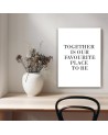 Obraz typograficzny na ścianę - Napis Together I FEEBY