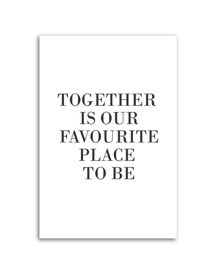 Obraz typograficzny na ścianę - Napis Together I FEEBY