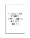 Obraz typograficzny na ścianę - Napis Together I FEEBY