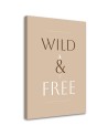 Obrazy z napisami do biura - Napis Wild & Free