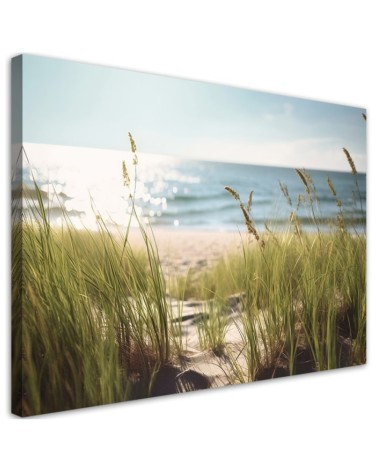 Leinwandbild - Dünen am Meer | Feeby