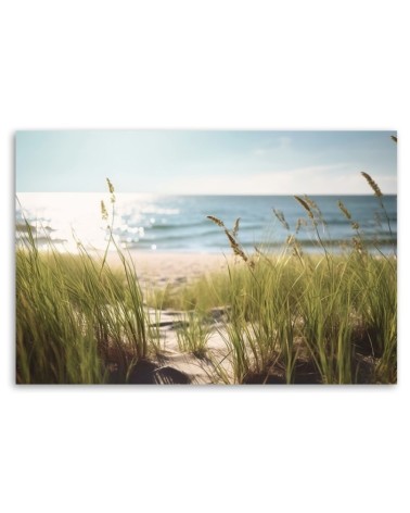 Leinwandbild - Dünen am Meer | Feeby