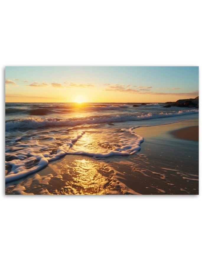 Canvas painting - Sunset on the beach