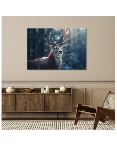 Leinwanddruck - Winterhirsch | Feeby