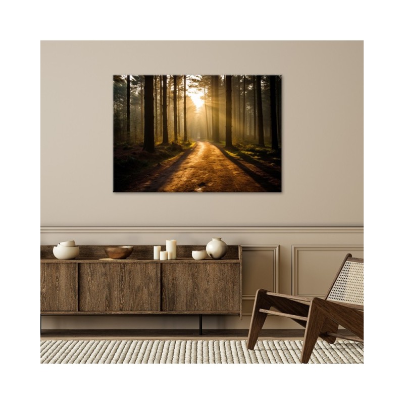 Bild auf Leinwand - Waldweg | Feeby