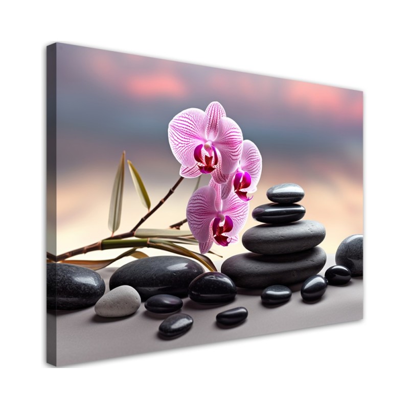Leinwandbild modern - Orchidee Zen Spa | Feeby