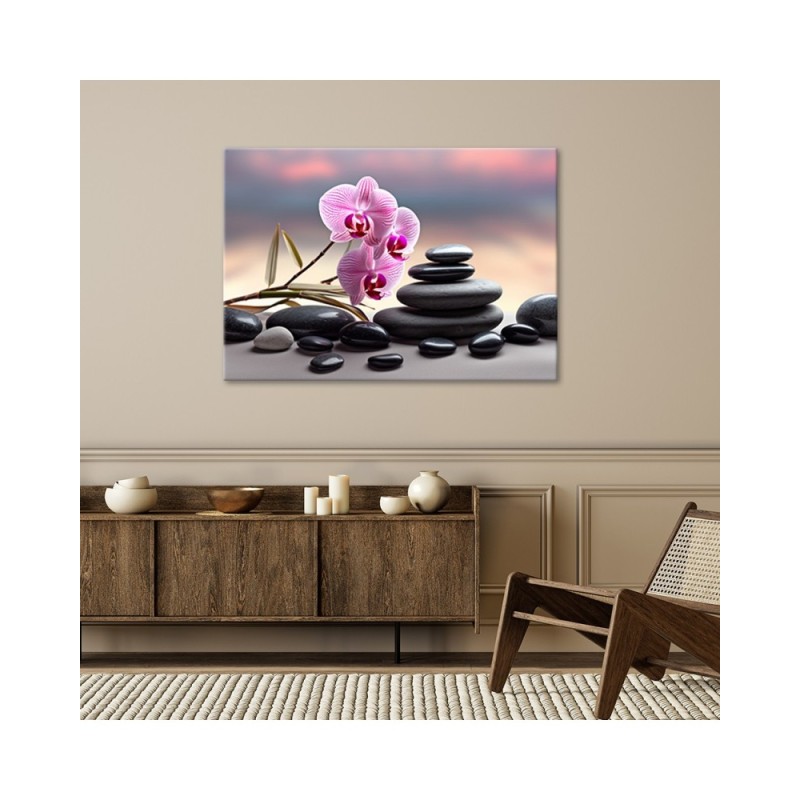 Leinwandbild modern - Orchidee Zen Spa | Feeby