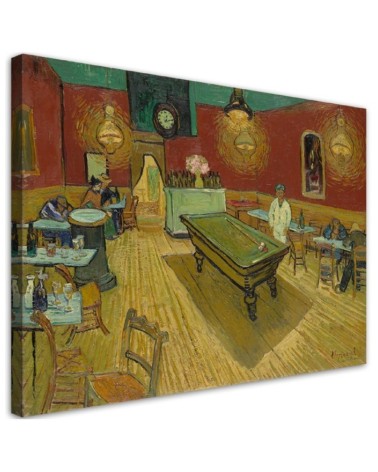 Canvas print reproduction - Vincent van Gogh's Night Café | FEEBY