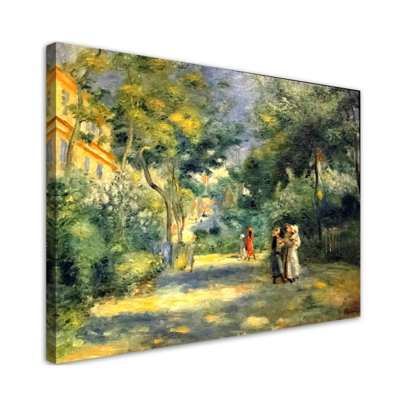 Leinwandbild modern - Ein Garten in Montmartre | Feeby