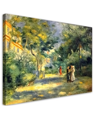 Leinwandbild modern - Ein Garten in Montmartre | Feeby