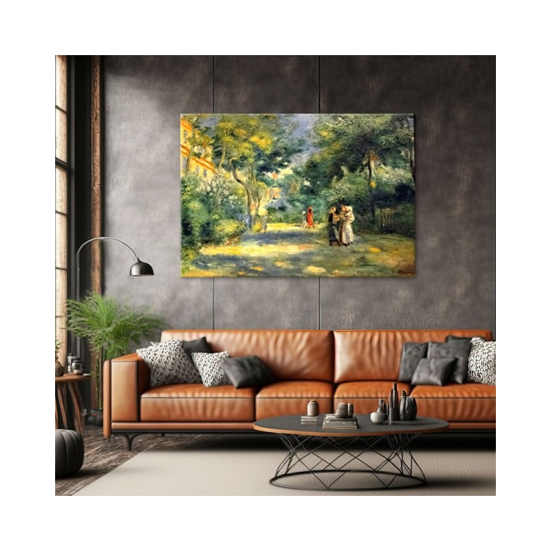 Leinwandbild modern - Ein Garten in Montmartre | Feeby