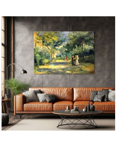 Leinwandbild modern - Ein Garten in Montmartre | Feeby