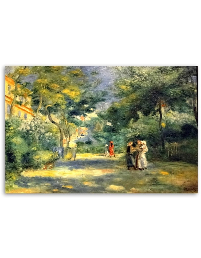 Canvas painting - A Garden in Montmartre | FEEBY