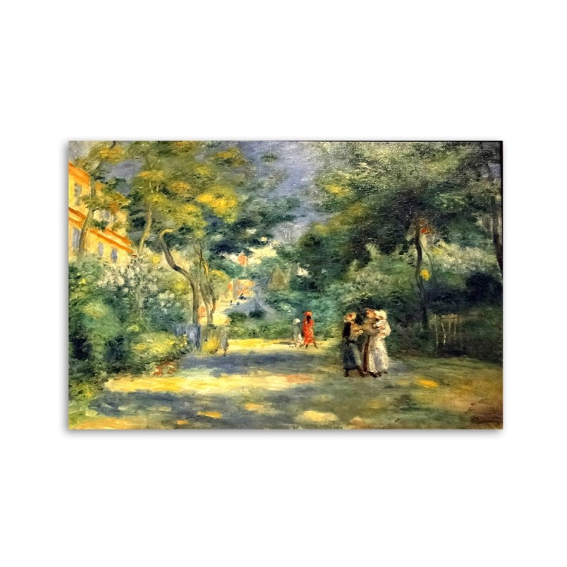 Leinwandbild modern - Ein Garten in Montmartre | Feeby