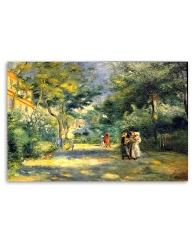 Leinwandbild modern - Ein Garten in Montmartre | Feeby