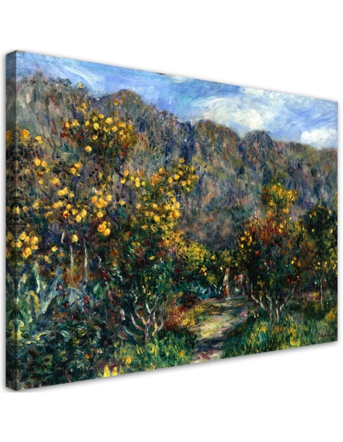 Canvas print reproduction - Landscape with mimosas | FEEBY