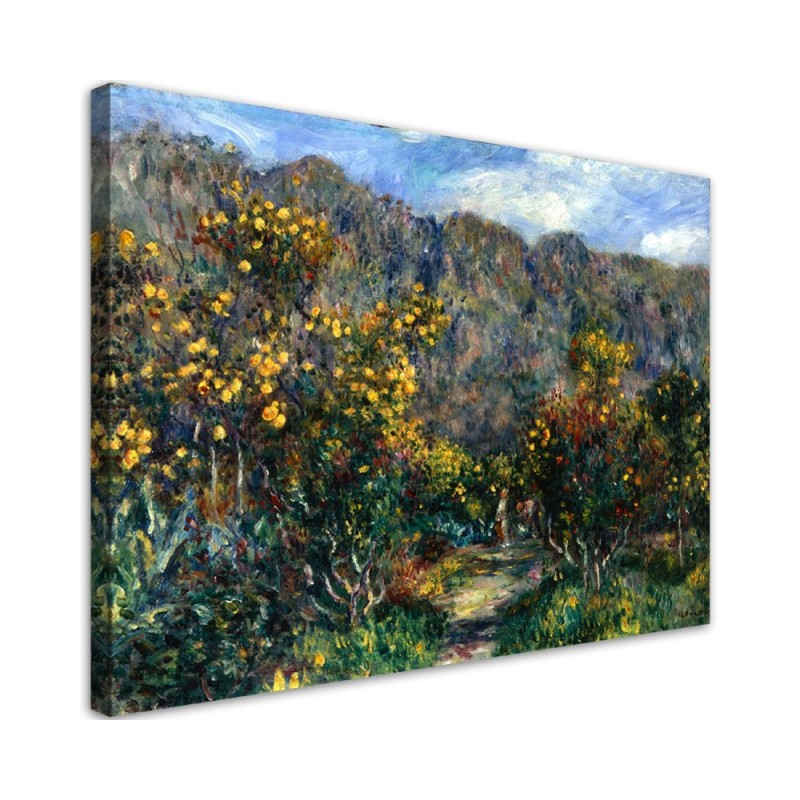 Canvas print reproduction - Landscape with mimosas | FEEBY