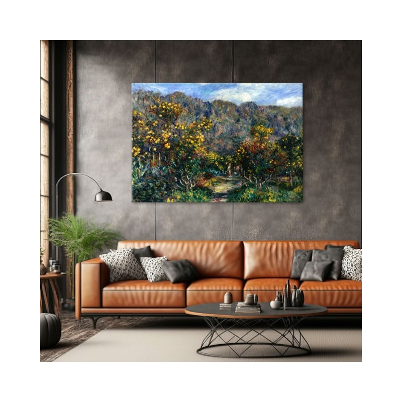 Leinwandbild - Landschaft mit Mimosen - Auguste Renoir | Feeby