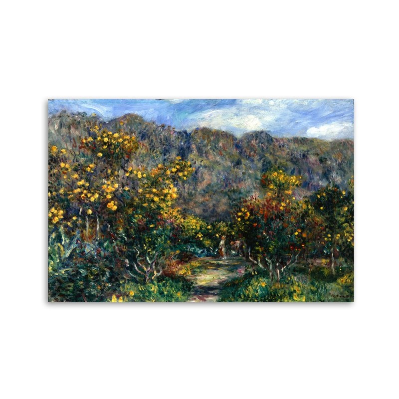 Leinwandbild - Landschaft mit Mimosen - Auguste Renoir | Feeby