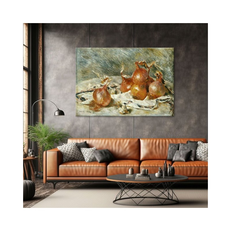 Dekoratives Leinwandbild - Zwiebeln - Auguste Renoir | Feeby