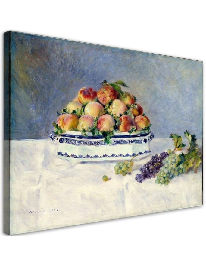 Leinwandbild - Stilleben mit Pfirsichen - Auguste Renoir | Feeby