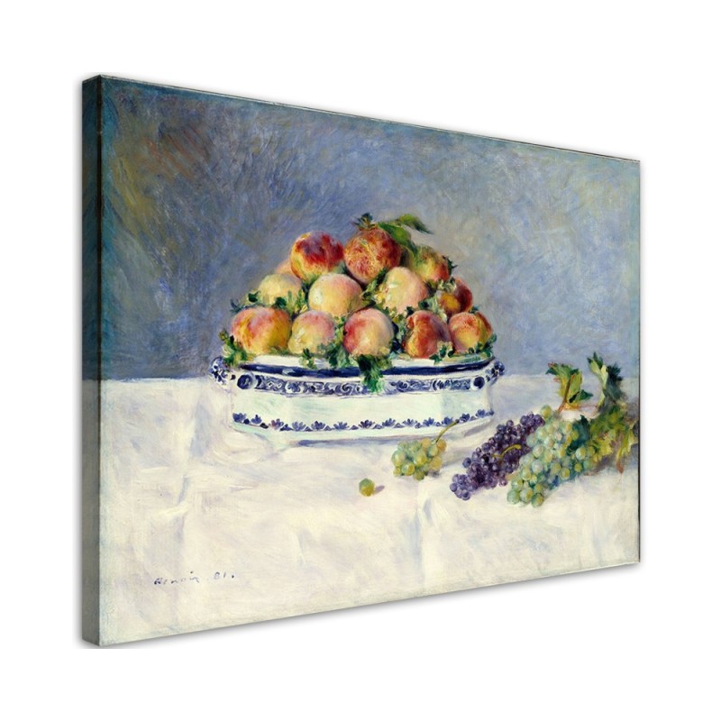 Leinwandbild - Stilleben mit Pfirsichen - Auguste Renoir | Feeby
