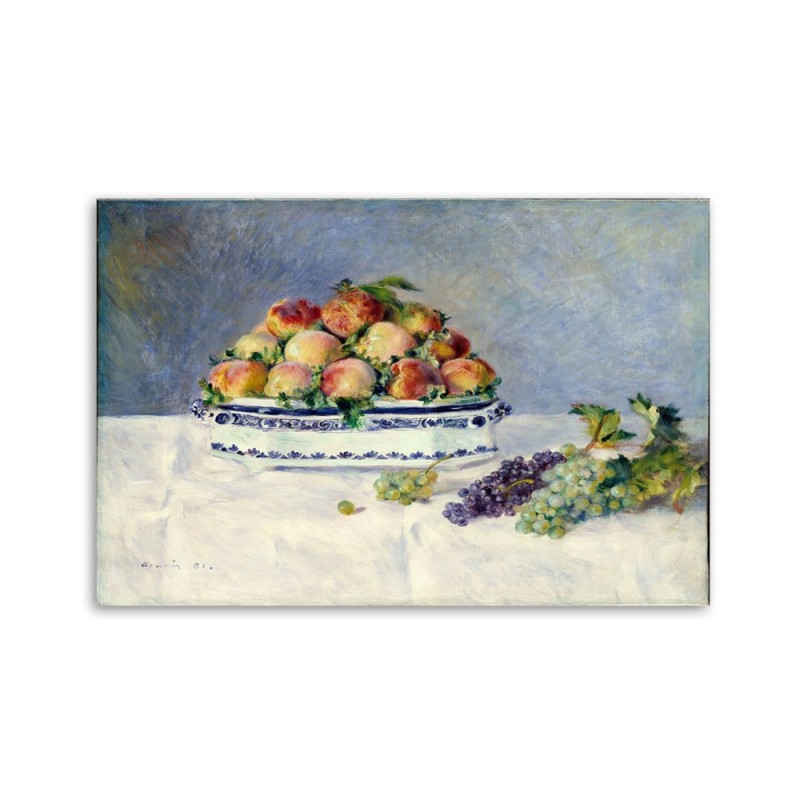 Leinwandbild - Stilleben mit Pfirsichen - Auguste Renoir | Feeby