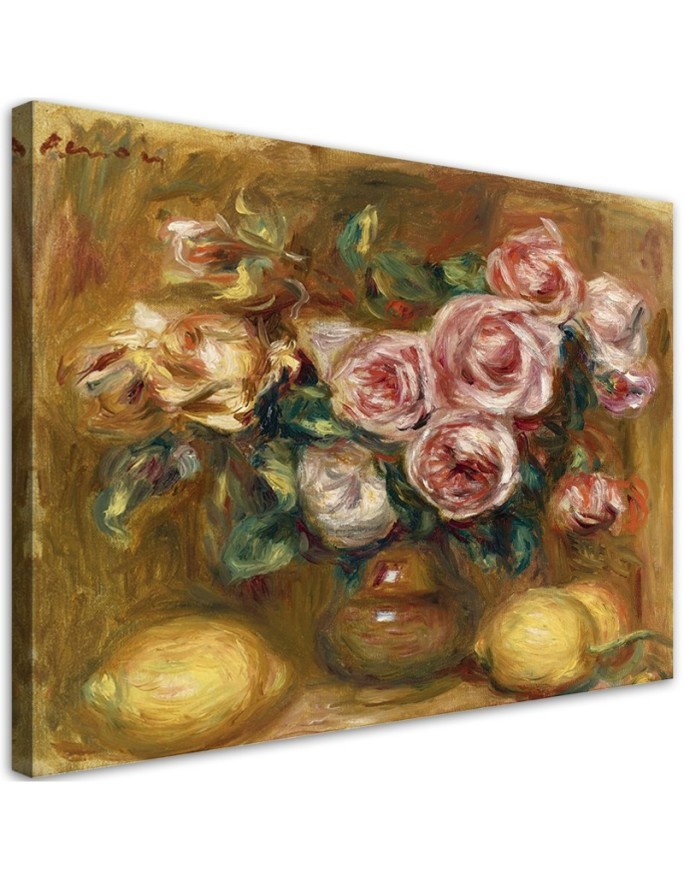 Obraz na płótnie - Bukiet róż - Auguste Renoir | FEEBY