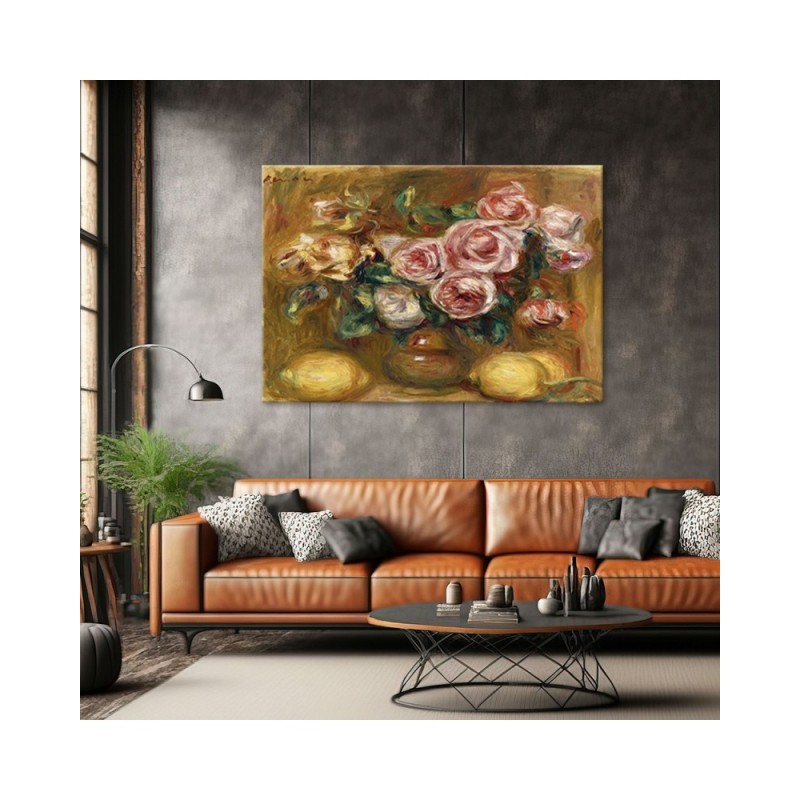 Leinwanddruck - Blumenstrauß aus Rosen - Auguste Renoir | Feeby