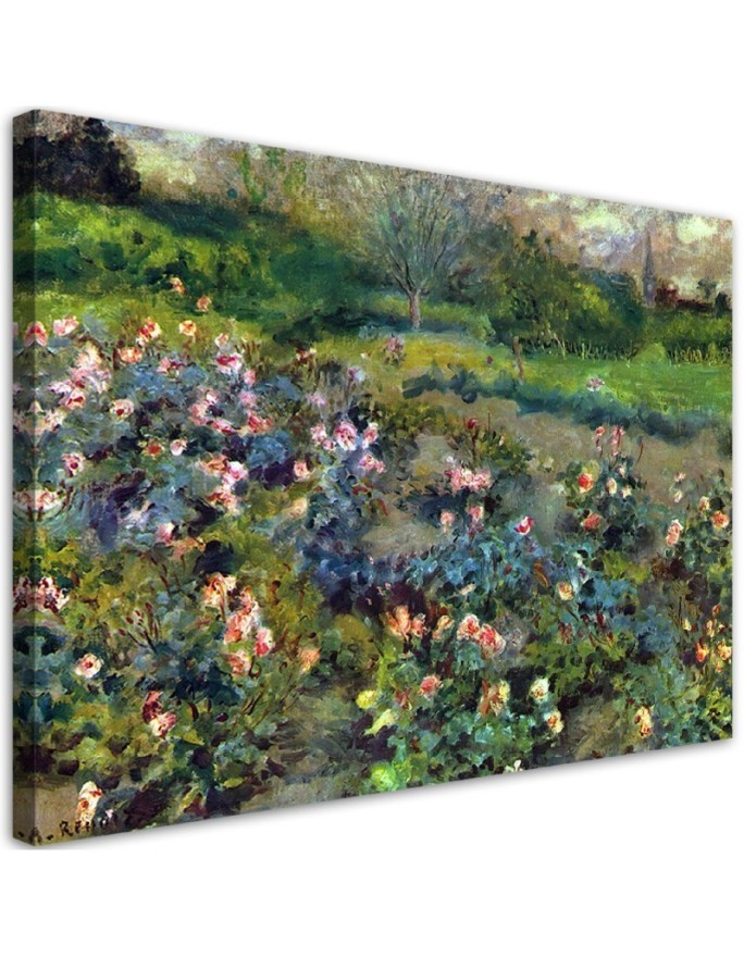 Bild auf Leinwand - Rosenhügel - Auguste Renoir | Feeby