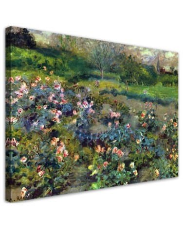 Bild auf Leinwand - Rosenhügel - Auguste Renoir | Feeby