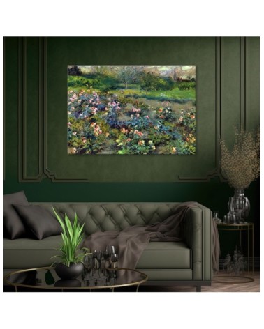 Bild auf Leinwand - Rosenhügel - Auguste Renoir | Feeby