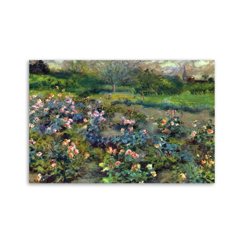 Bild auf Leinwand - Rosenhügel - Auguste Renoir | Feeby