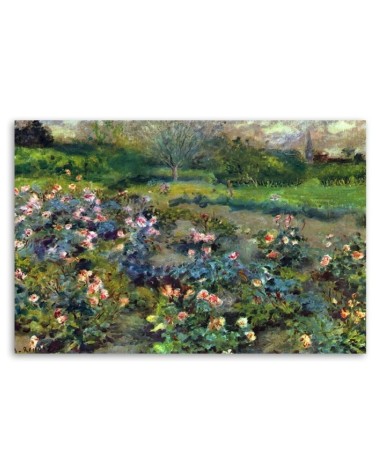 Bild auf Leinwand - Rosenhügel - Auguste Renoir | Feeby