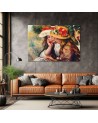 Canvas print reproduction - Two young girls at the piano | FEEBY