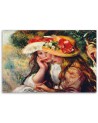 Canvas print reproduction - Two young girls at the piano | FEEBY