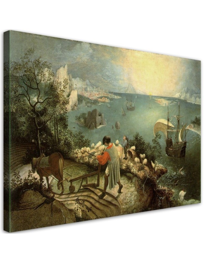 Obraz reprodukcja - Pejzaż z upadkiem Ikara - Pieter Bruegel | FEEBY