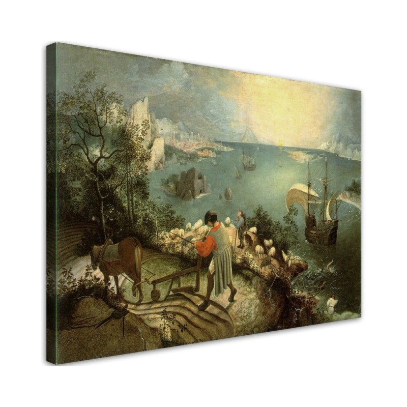 Canvas print reproduction - Landscape with the fall of Icarus | FEEBY