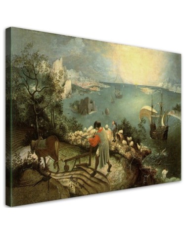 Canvas print reproduction - Landscape with the fall of Icarus | FEEBY