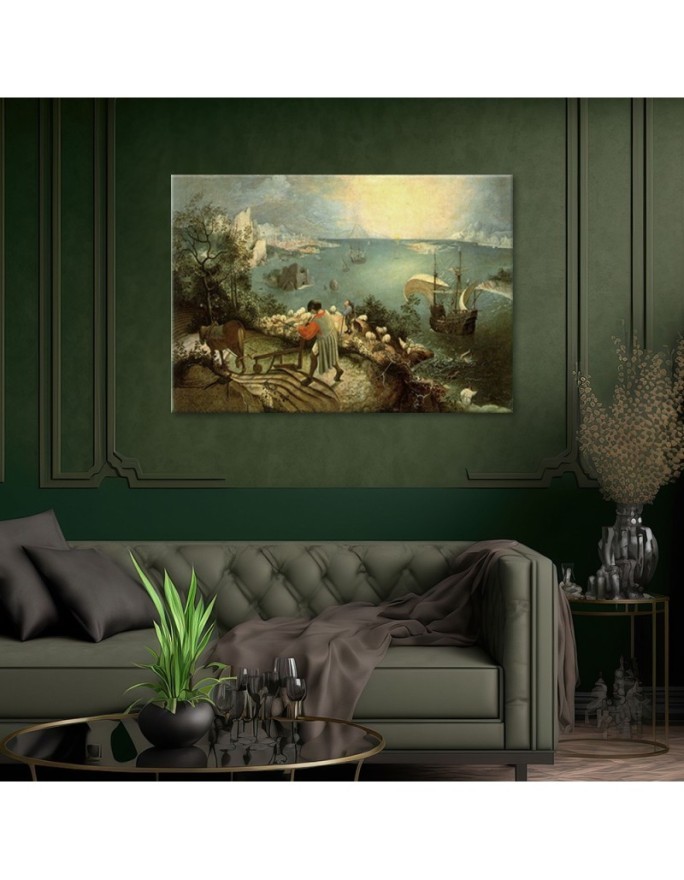 Canvas print reproduction - Landscape with the fall of Icarus | FEEBY