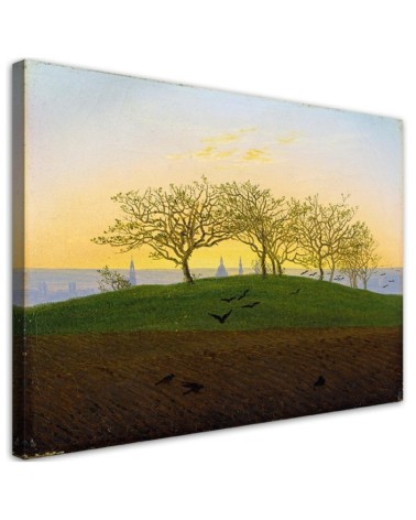 Canvas print reproduction - Hill and field near Dresden | FEEBY