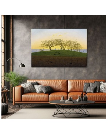 Bild - Hügel und Feld bei Dresden - Caspar David Friedrich | Feeby