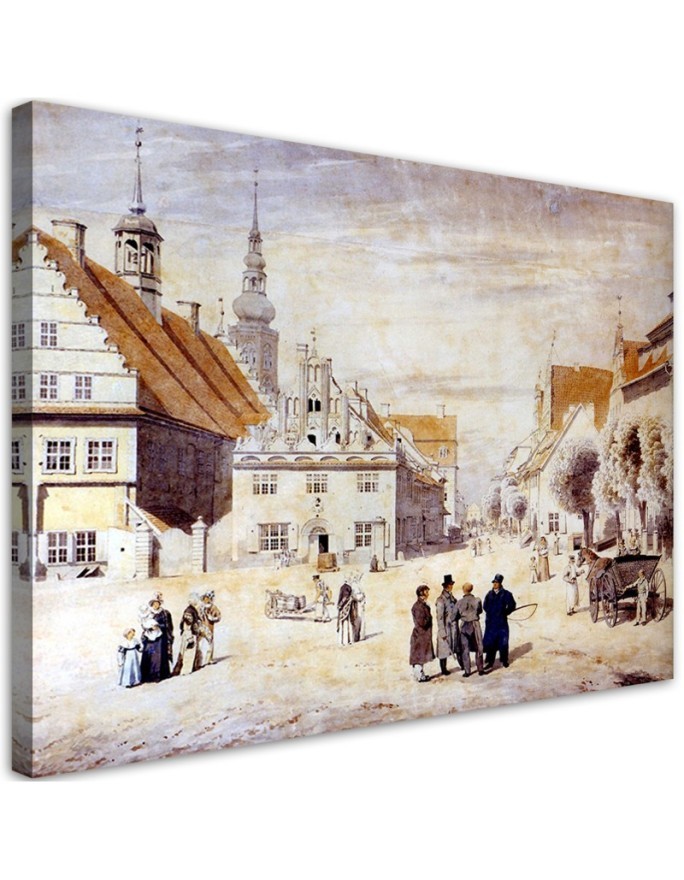 Obraz reprodukcja - Plac targowy w Greifswaldzie | FEEBY