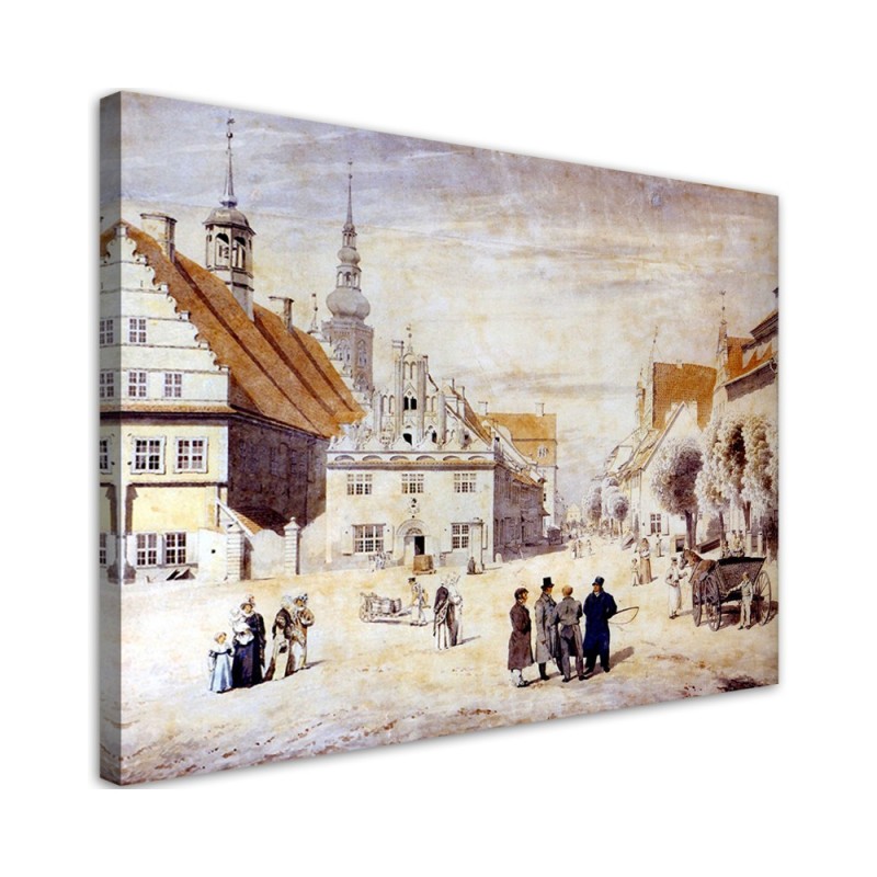 Obraz reprodukcja - Plac targowy w Greifswaldzie | FEEBY