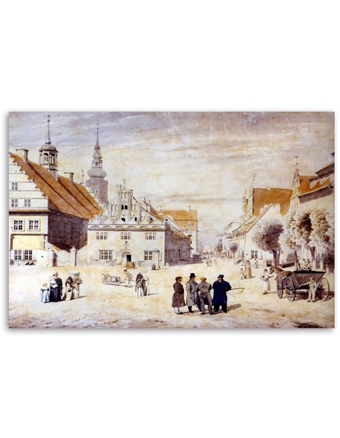 Obraz reprodukcja - Plac targowy w Greifswaldzie | FEEBY