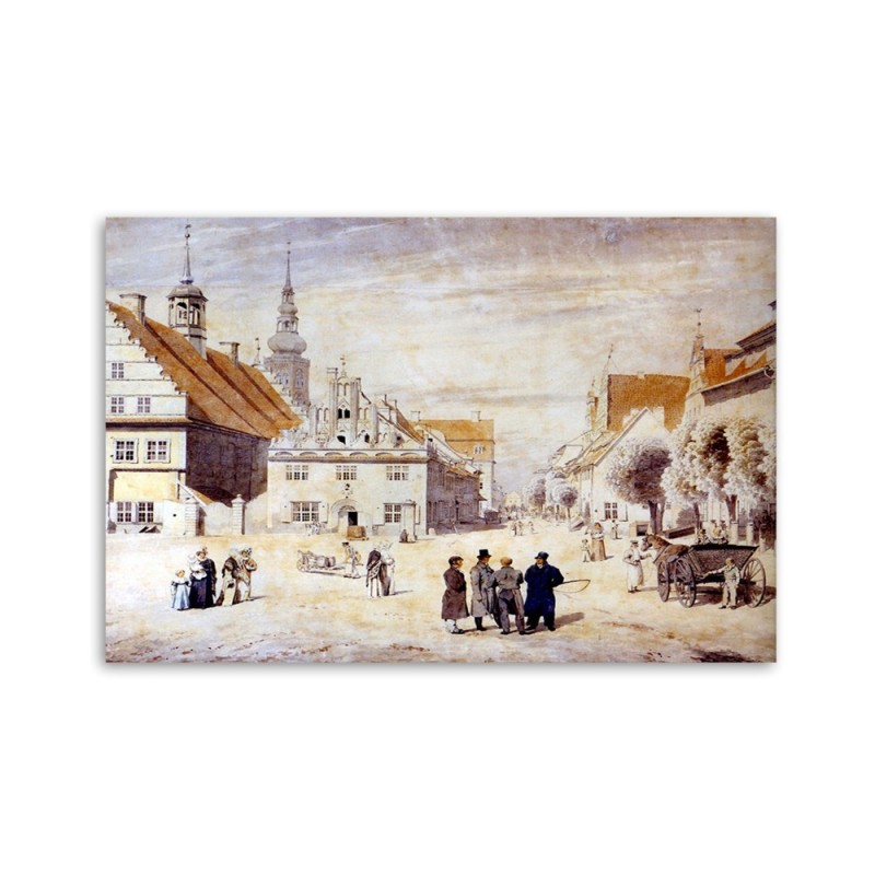 Bild - Marktplatz in Greifswald - Caspar David Friedrich | Feeby