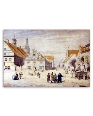 Bild - Marktplatz in Greifswald - Caspar David Friedrich | Feeby