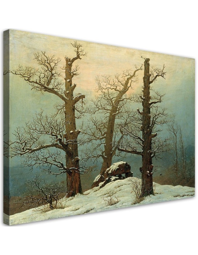 Obraz na płótnie - Cairn in Snow - Caspar David Friedrich | FEEBY