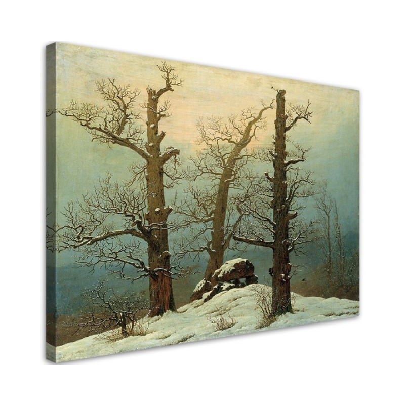 Obraz na płótnie - Cairn in Snow - Caspar David Friedrich | FEEBY