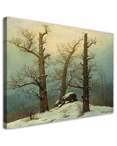 Obraz na płótnie - Cairn in Snow - Caspar David Friedrich | FEEBY